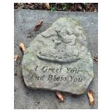 Concrete Figural Garden Accent I Greet You and