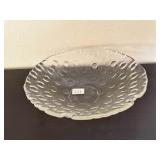 Art Deco Style Clear Centerpiece Bowl
