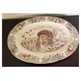 Transferware Turkey Platter