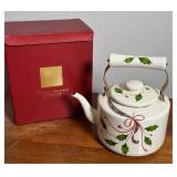 Lenox Holiday Nouveau Teakettle