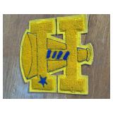 Gold & Blue Chenille Varsity Letterman Jacket