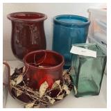 Colored Glass Vases