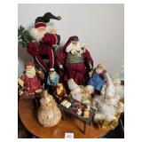 Collection of Santa Figurines