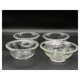 Imperial Glass Candlewick Berry Bowls (4)