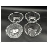 Imperial Glass Candlewick Berry Bowls (4)