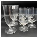 Collection of Clear Footed Stemware