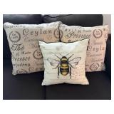 Assorted Decorative Pillows Bumble Bee (3)