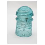Aqua Blue Glass Telegraph Insulator