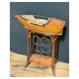 Wooden Boat Shaped Wine Rack