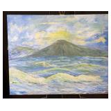 Coastal Landscape Painting by dePierre