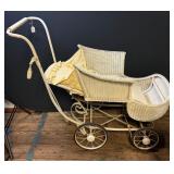 Wicker Baby Carriage