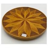 Wood Inlaid Lazy Susan