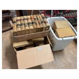 Collection of Antique Books and Crate