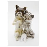 Borgfeldt & Co Antique Porcelain Dog & Cat Bank