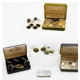 Large Collection of Cuff Links & Etc.