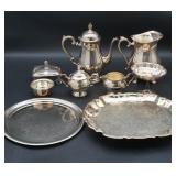 Collection of Silver Plate Serving Pieces