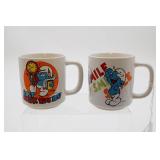 1981 Wallace Berrie Co. Smurfs Ceramic Coffee