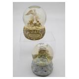 (2) Vintage Snow Globes