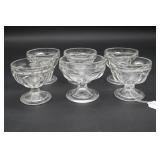 Pressed Glass Footed Ice Cream/Sherbet Dishes