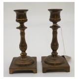 Pair of Brass Candlestick Holders