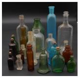Collection of Antique Glass Bottles