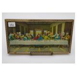 The Last Supper Ornate Frame 3D Raised Relief