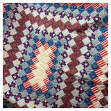 Vintage Patriotic Patchwork Quilt