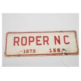1979 Roper NC Town Tag #158