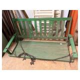 Green Porch Swing