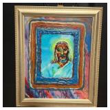 Oil on Canvas Portrait of Jesus by dePierre