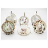 Collection of Bone China Teacups & Saucers (6)