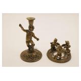 (2) Cherub Candle Holder Dï¿½cor