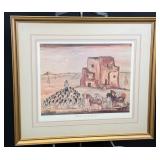 Southwestern Desert Scene Padre Kino at Casa