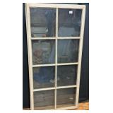 8 Pane Wood Window Sash As Is