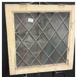 Leaded Glass Diamond Lattice Window Sash
