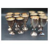 Silver Plate Stemware Assorted Sizes