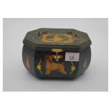 Decoupage Wooden Box Purse w/Dog Motif