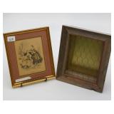 Godey Fashions Print & Antique Barnwood Herd
