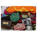Box Lot Hand Bags, Flags, and Etc.