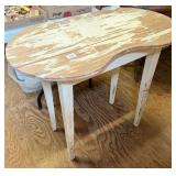 Vintage Distressed Kidney Shaped Table