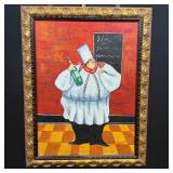 Chef Canvas Professionally Framed