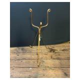 Gold Tone Metal Plant Holder