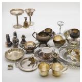 Large Collection of Silver Plate Serving Pieces