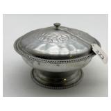 Vintage Aluminum Covered Candy Dish