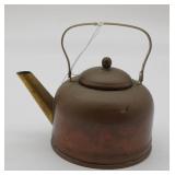 Copper Tea Kettle w/Brass Spout
