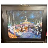 Plides at Newport on Board Framed by