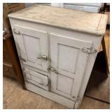 White Painted Ice Box