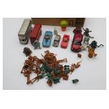 Collection of Toy Cars & Army Men