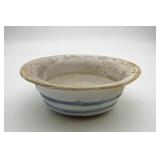 Blue & White Stoneware Hanging Planter
