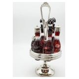 Victorian Cranberry Bohemian Cut Glass
